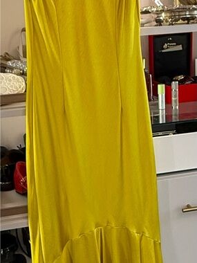 Donna Karan Bright Yellow Maxi Dress